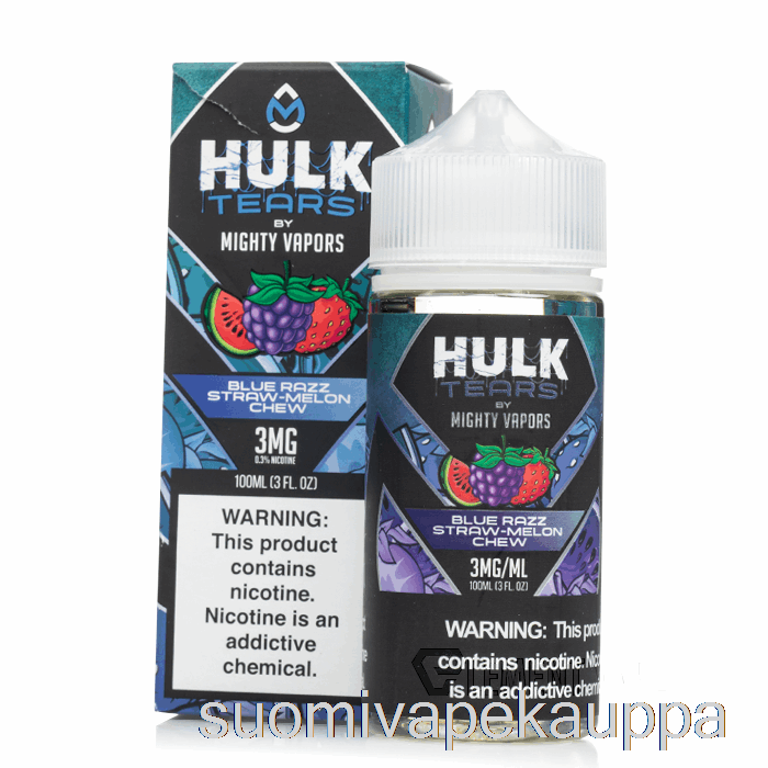 Vape Nesteet Blue Razz Straw Melon Chew - Hulk Kyyneleet - 100ml 0mg